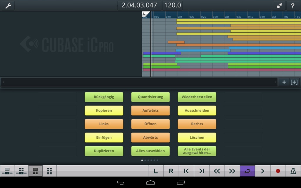 cubase app android touch