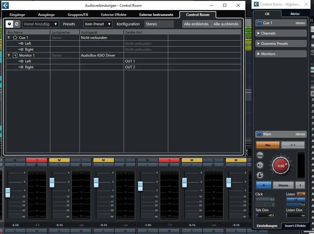 Cubase Control room.webp