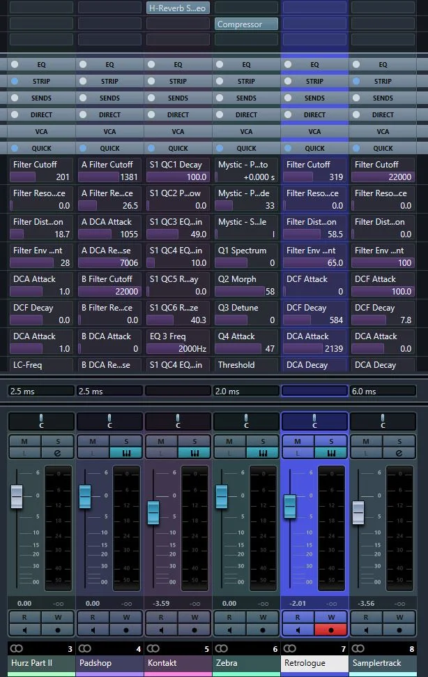 Cubase MixConsole-Quick Controls GEIL.JPG