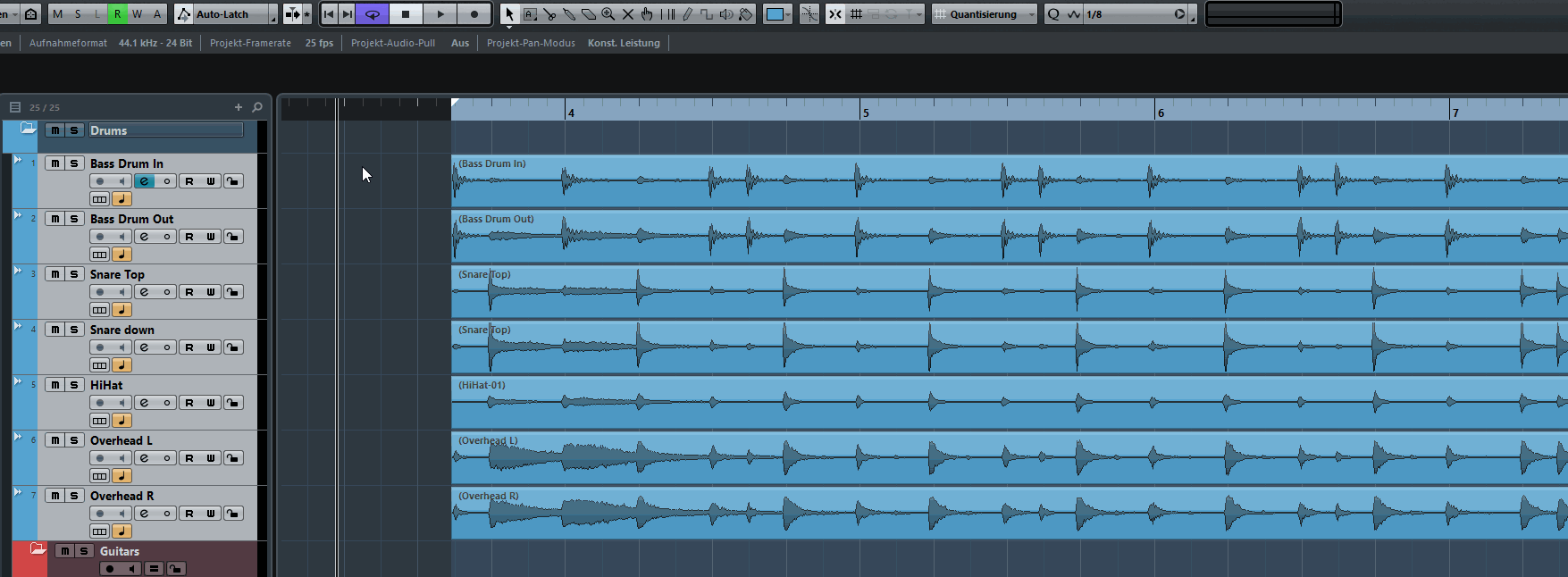 Cubase-MULTI WARP ARRANGE.gif