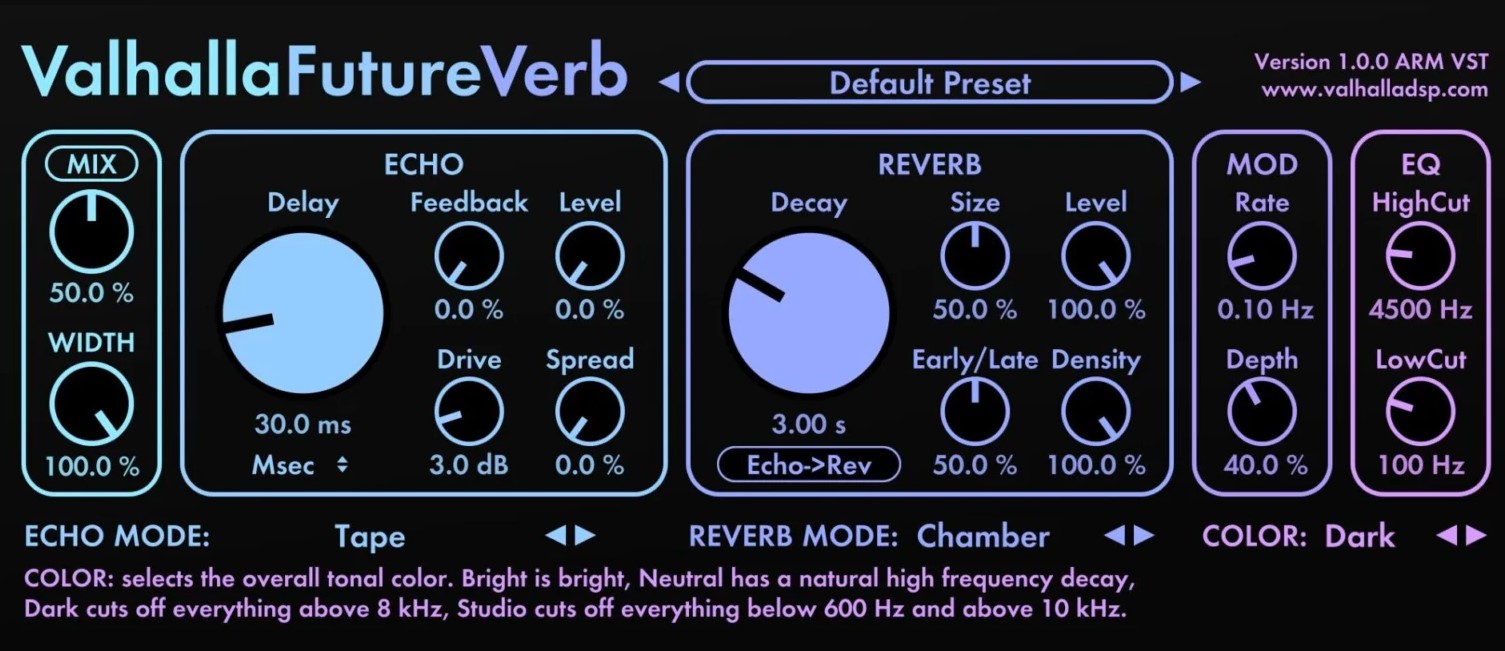 Valhalla FutureVerb angecheckt