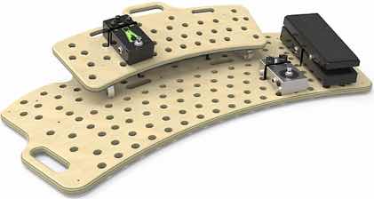 Holeyboard WIDE Classic Pedalboard - Curved Deck, 2 Levels, Lifetime Warranty | Holeyboard Ped...jpg