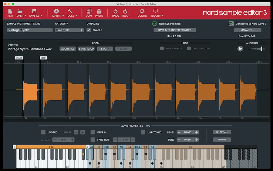 Nord Sample Editor 3 for NW2 - screenshot Kopie.webp