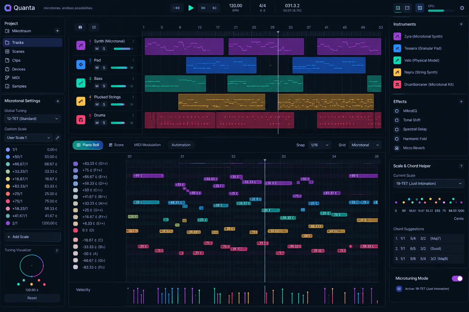 Quanta Microtonal DAW Interface.webp