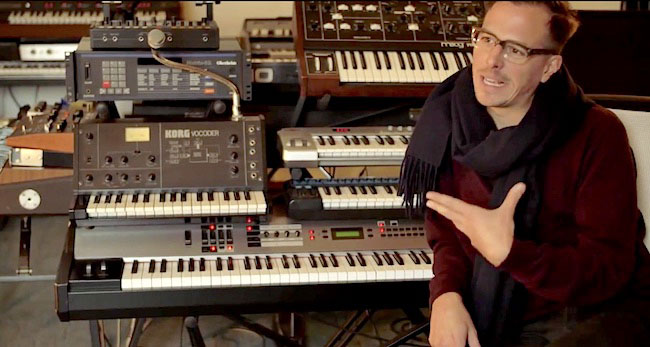 Synthesizer-Burg für die Klangästhetik in Michael Kamms Lovebox Studio