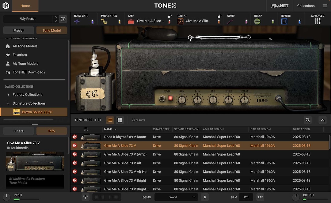 IK Multimedia  Brown Sound 80/81 Signature Collection