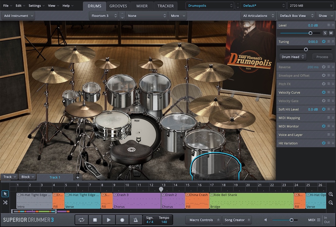 Toontrack  Drumopolis SDX by Tony Visconti