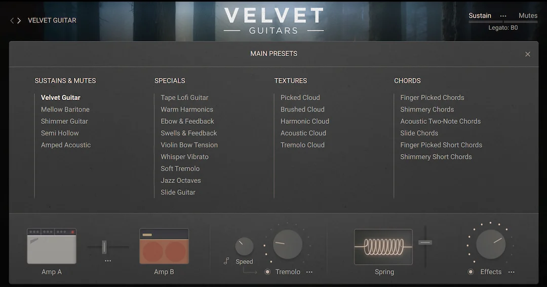 Velvet Guitars Preset Browser.webp