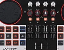 DJ-Tech 4MIX:  Kompakter 4-Kanal-DJ-Controller inklusive Audiointerface .webp