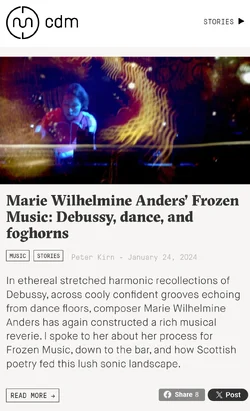 CDM MWA Frozen Interview Cover.webp