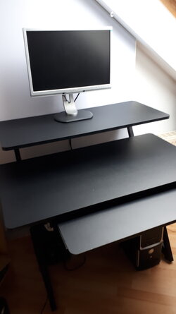 Studio-/Computertisch schwarz, Metall