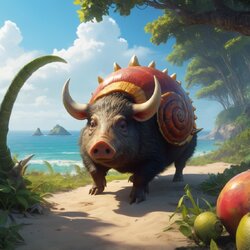 Default_A_wild_boar_with_horns_and_a_snail_shell_on_its_back_C_3.jpg