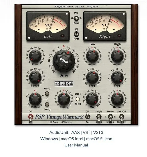 PSPAudioware / Vintage Warmer 2