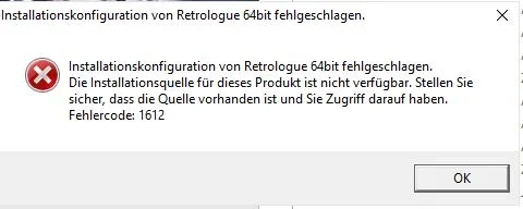 Fehlermeldung Retrologue 64 bit.webp