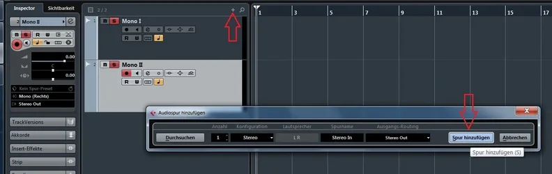 2. Stereo Spur anlegen.webp