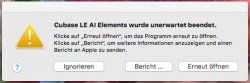 Cubase LE AI Elements wurde unerwartet beendet_31.07.2018 16-27.jpeg