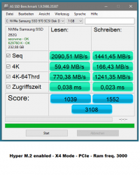 Hyper M.2 enabled - X4 Mode - PCIe - Ram freq. 3000.PNG