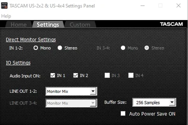 Tascam Settings.webp