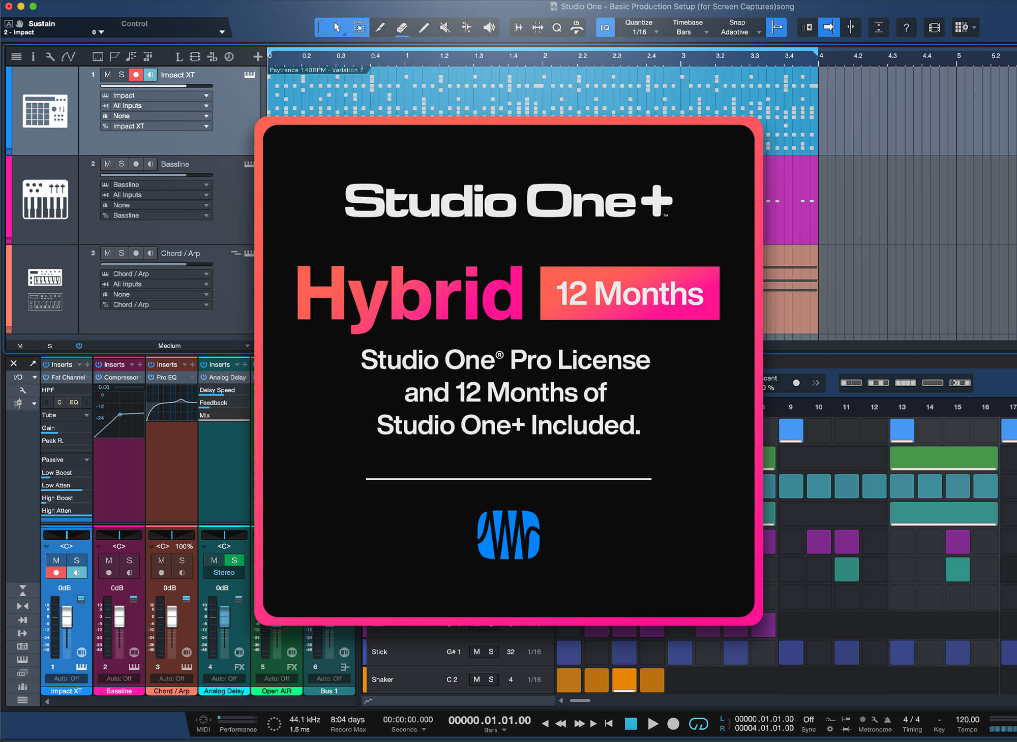 PROFESSIONAL RECORDING SOFTWARE INCLUDED