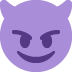 Lächelndes Gesicht mit Hörnern :smiling_imp: 😈