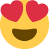 Lächelndes Gesicht mit Herzaugen :heart_eyes: 😍