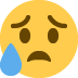 Trauriges, aber erleichtertes Gesicht :disappointed_relieved: 😥