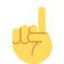 Finger zeigt nach oben :point_up: ☝️